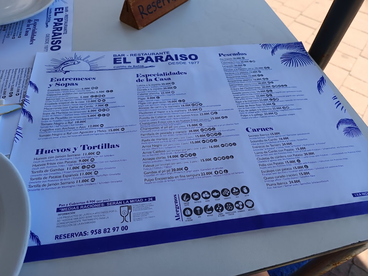 Restaurante ''El Paraíso'' Menu - Image 5